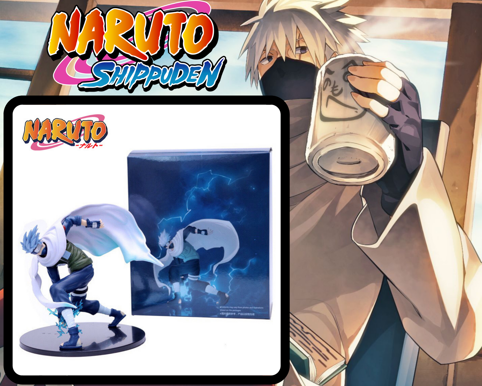 FIGURINE KAKASHI HOKAGE PVC NARUTO SHIPPUDEN
